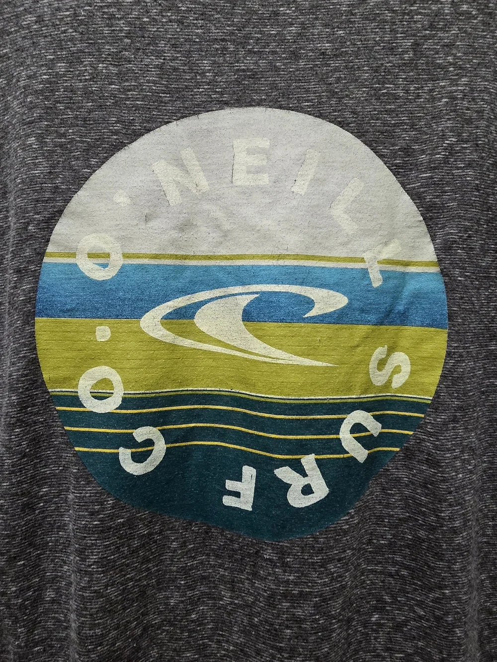 O'Neill Surf Co. Men's Graphic Tee Heathered Grey, Modern Fit, Size Medium